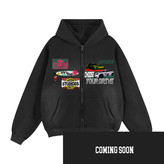 AS Drive Club Boxy Fleece Hoodie